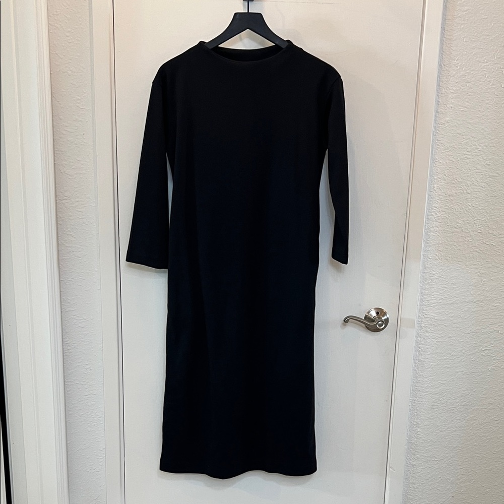 Muji Black Long Sleeve Dress – Size XS/S
